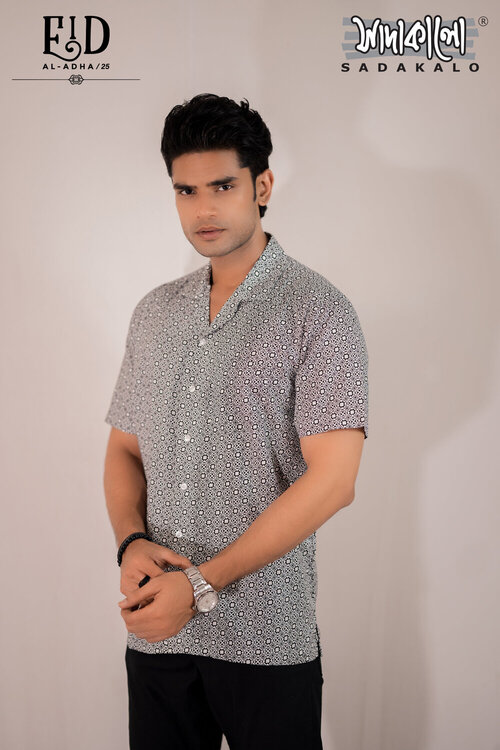 Men’s Modern Printed Shirt Bold Style