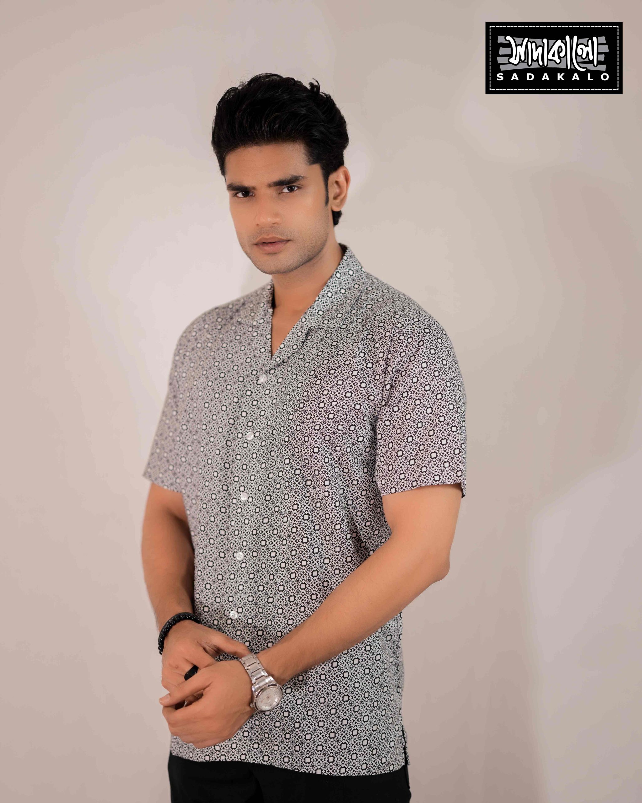 Men’s Modern Printed Shirt Bold Style
