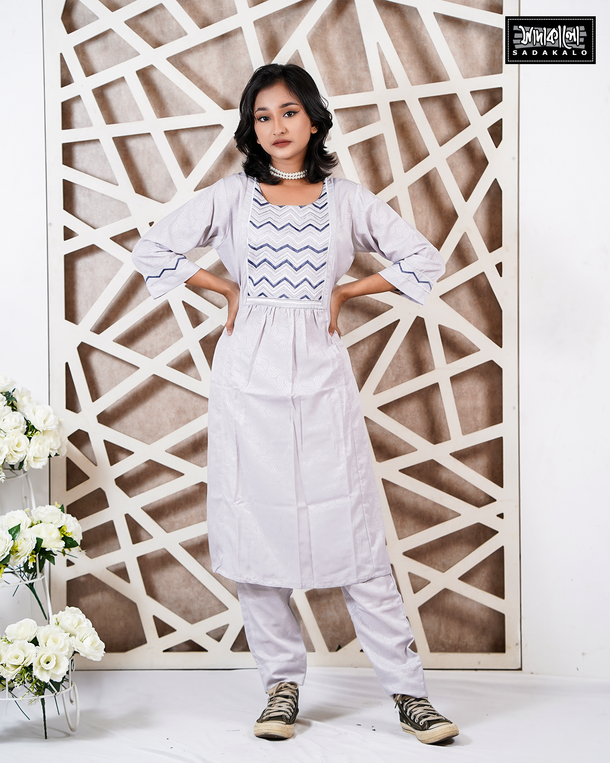 Stylish Jacard  Co-ord Set for Eid