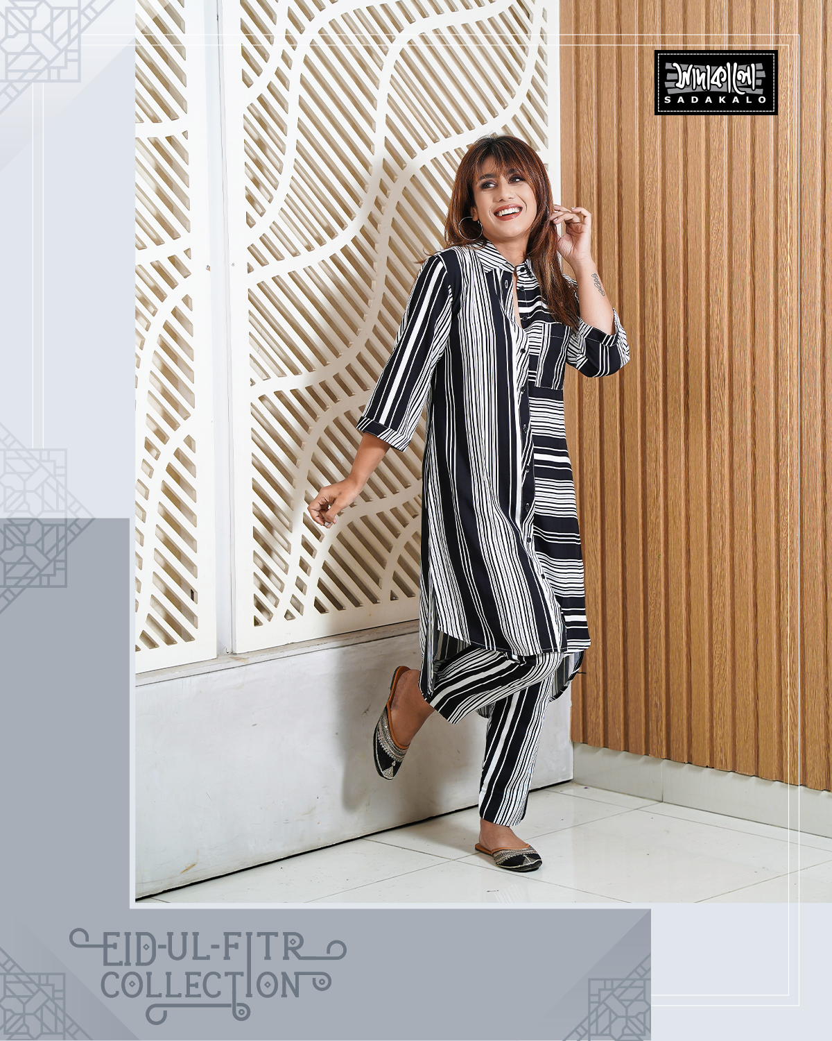 Relaxed Black Floral Printed Set – Comfortable - Image 3