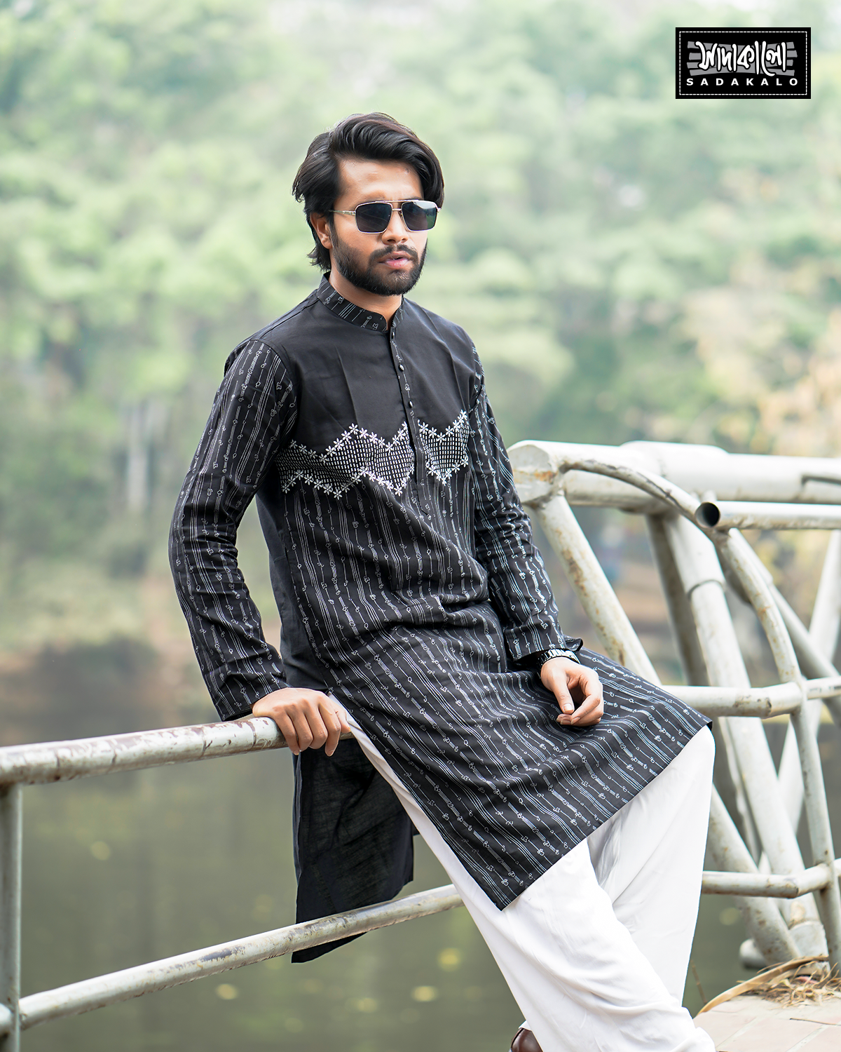 Best Eid Festival  Embroidery Work Panjabi