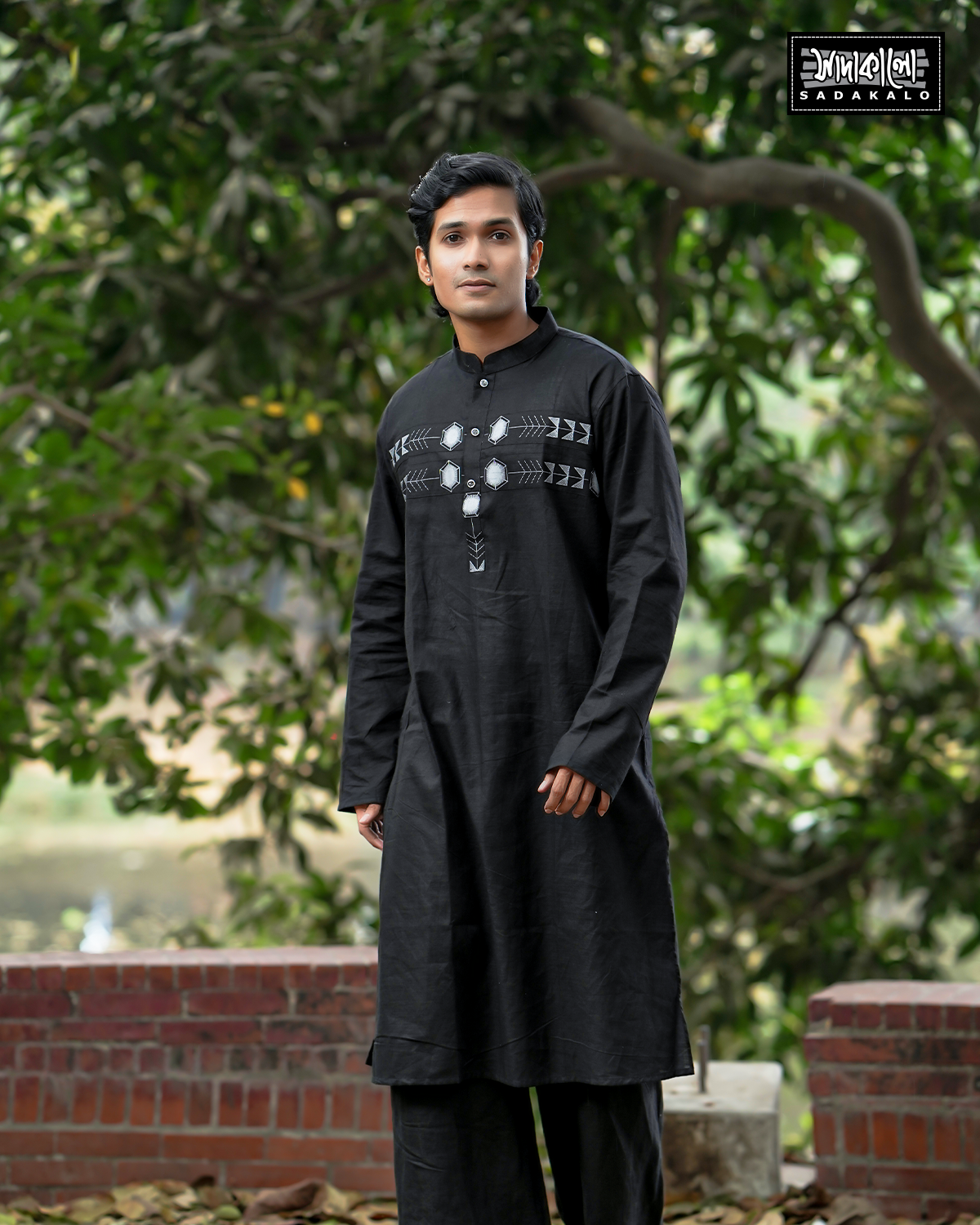 Best Quality Screen Printed Cotton Panjabi