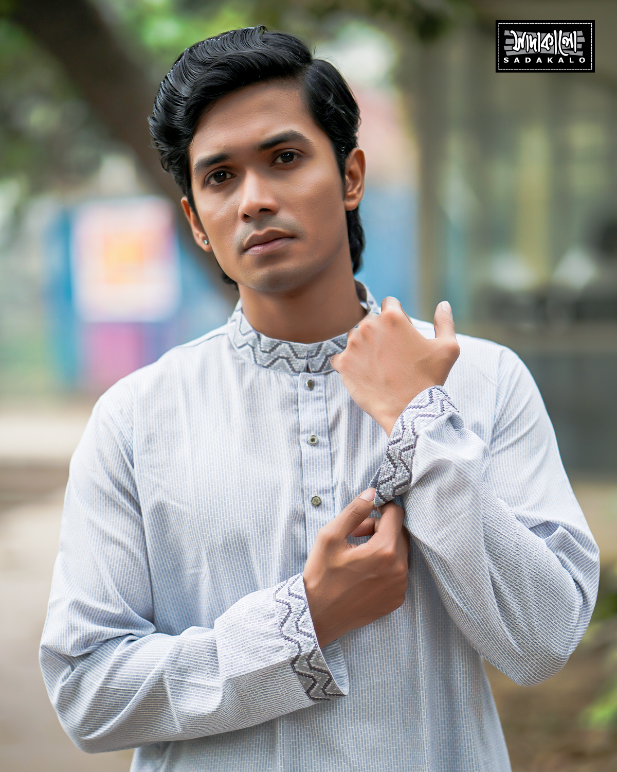 New Arrival Embroidered Cotton Fabric Panjabi