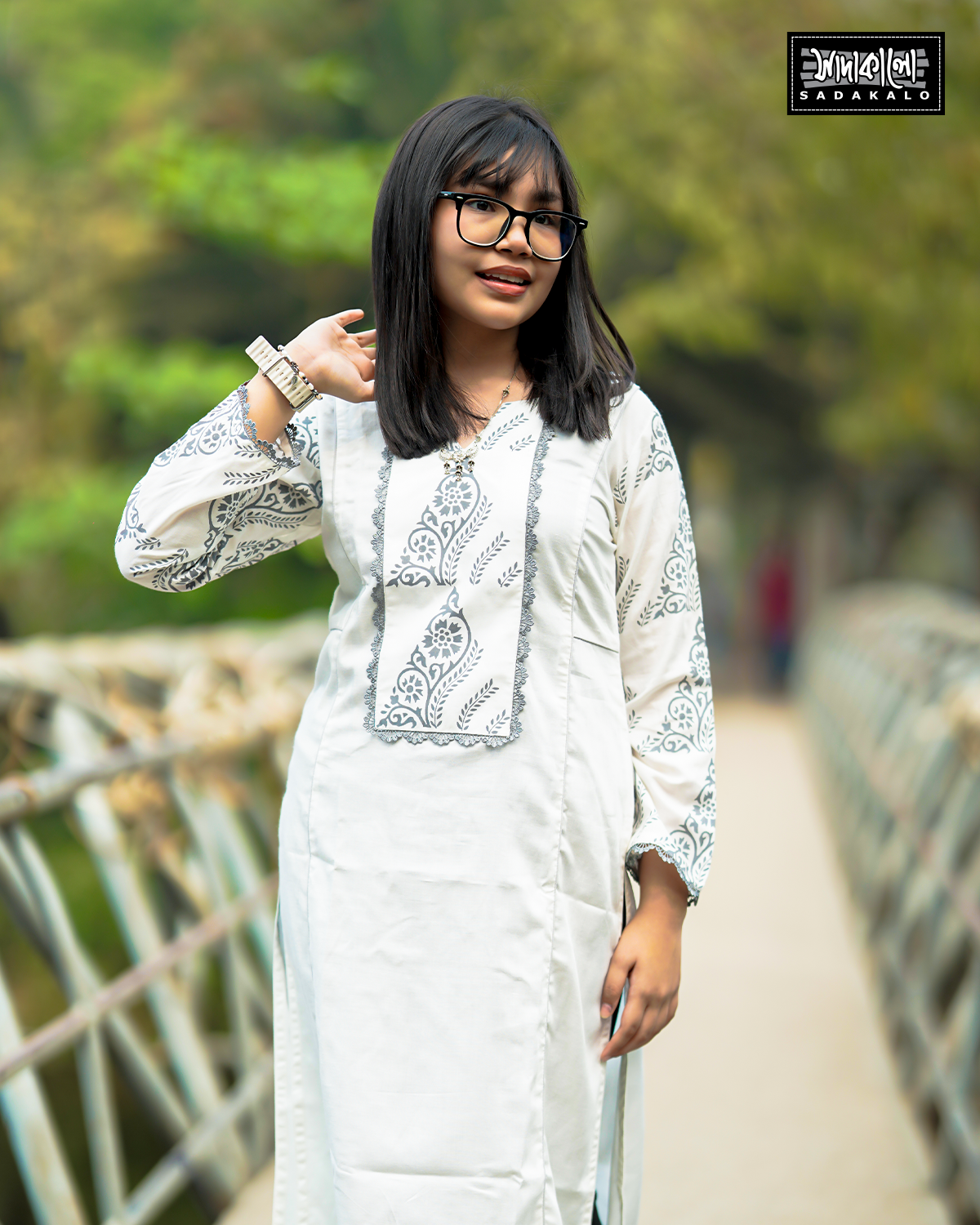 Screen Print Lilen Single Kameez